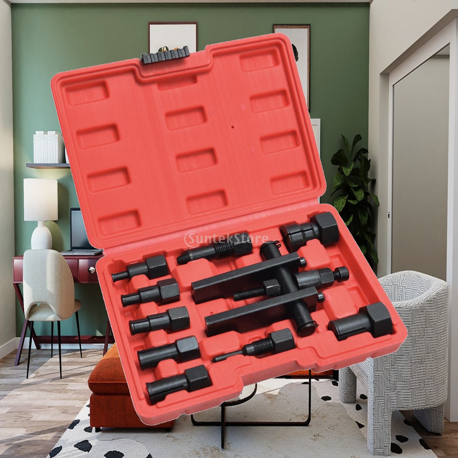 Workshop Tools Kit - Motorfietslagertrekker, verwisselbare wiellagertrekker, gereedschapsset met schroefdraad,