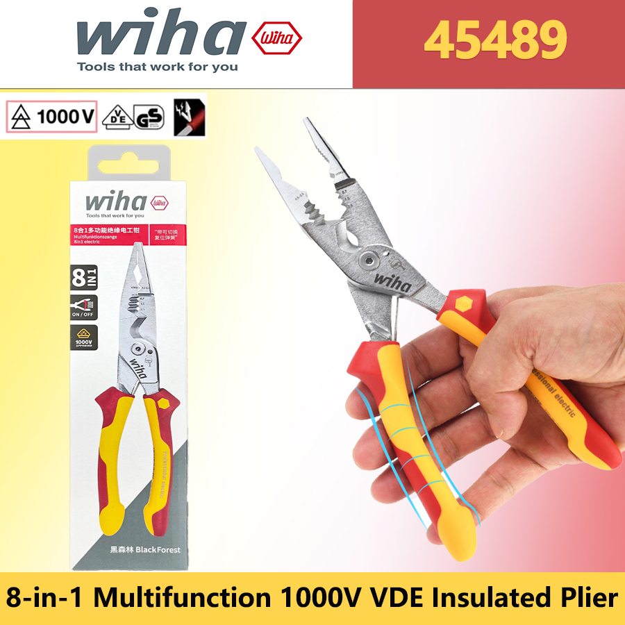 Tools Vn - Originele Wiha 45489 8-in-1 Multifunctionele Geïsoleerde