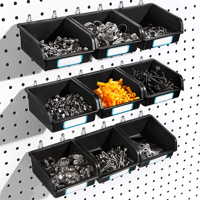 Workshop Tools Board - 1Set Efficiënte Pegboard-opbergbakken met haak Praktische