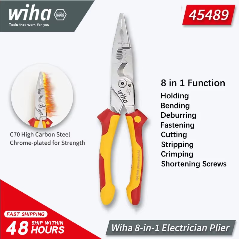 Tools Vn - Wiha Originele 45489 8-in-1 Geïsoleerde Tang