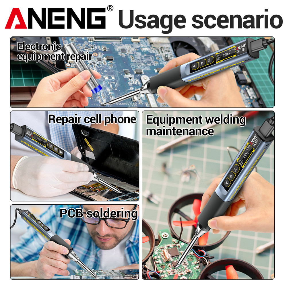 Tools Qc - Draagbare Digitale Slimme Soldeerbout Gereedschap SL108