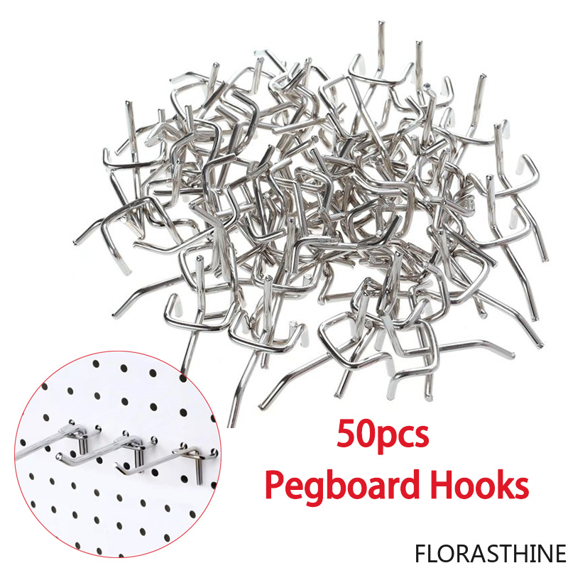 Workshop Tools Board - 50 stuks Pegboard-haken, haken voor werkplaats,