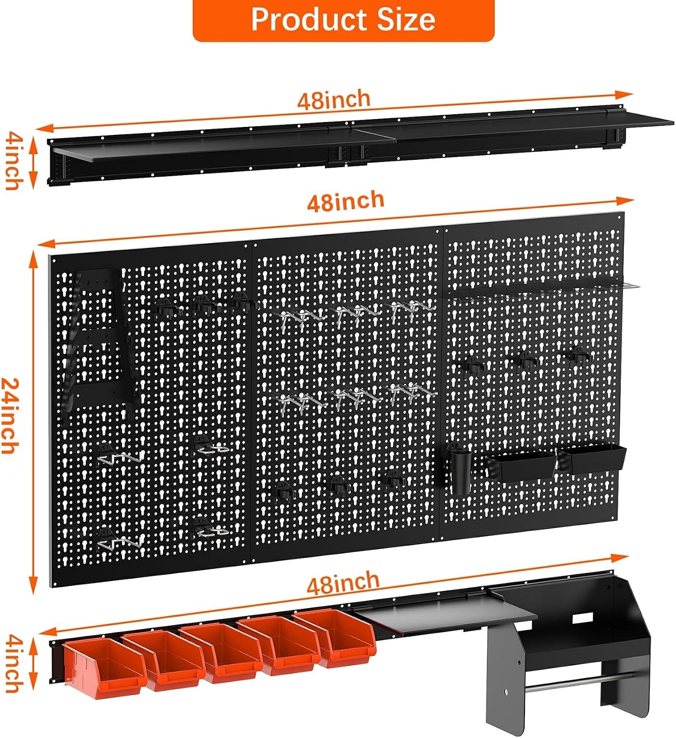 Metalen Pegboard Wandorganizer - Workshop Tools Board recensie en prijs