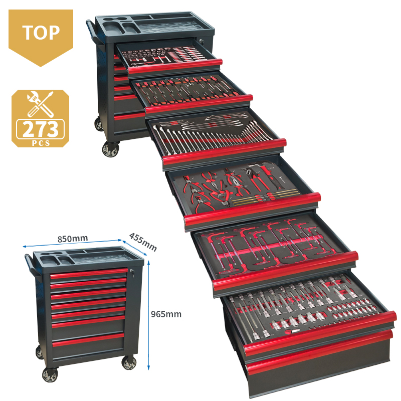 7-laden gereedschapswagen met  - Workshop Tools Cabinet recensie en prijs