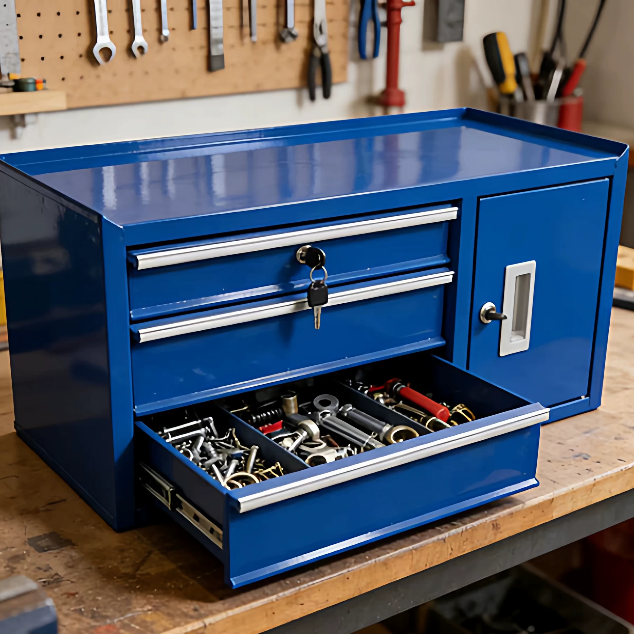 Multifunctionele ijzeren burea - Workshop Tools Cabinet recensie en prijs