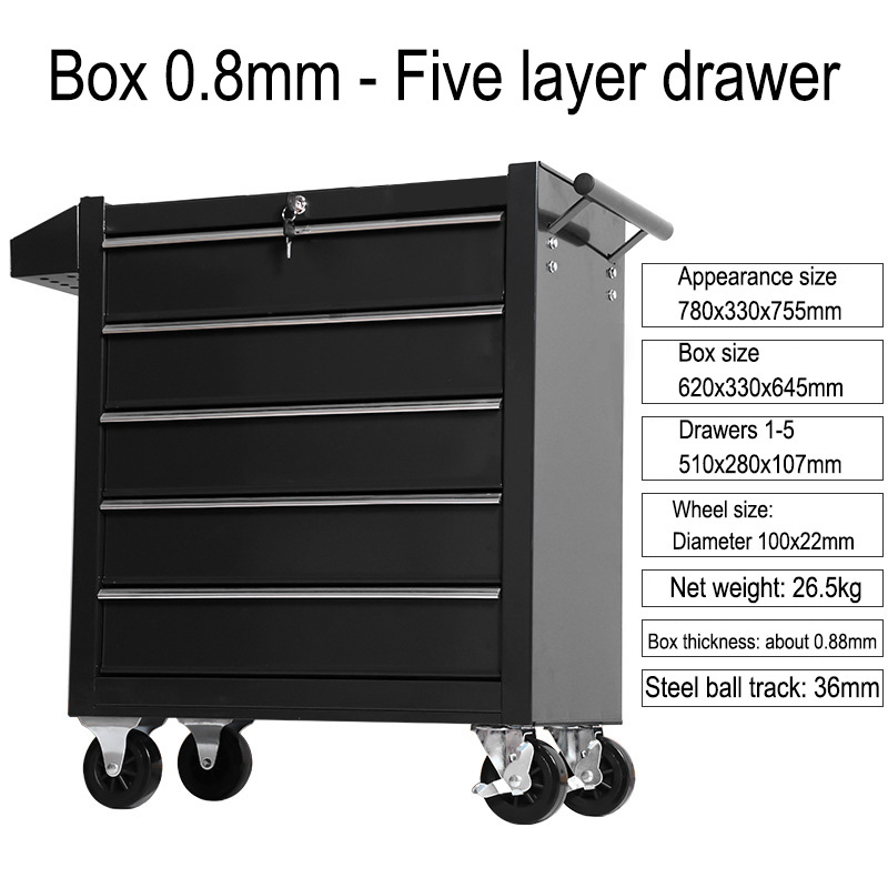 5-laden werkplaatswagen met ge - Workshop Tools Cabinet recensie en prijs